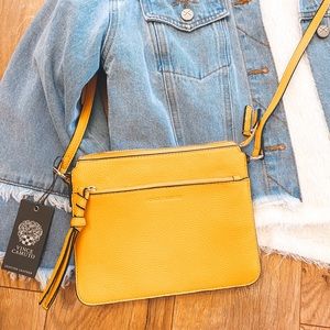 Golden Yellow Vince Camuto Crossbody Purse